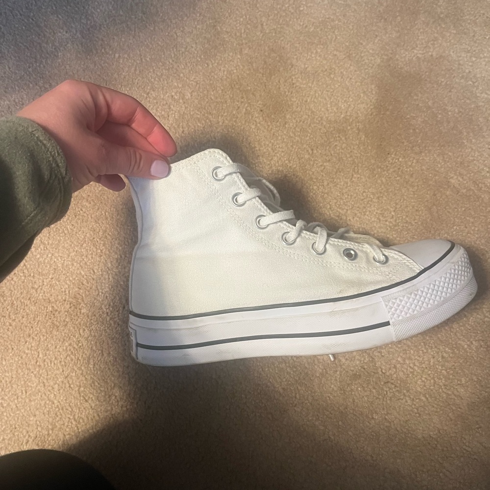 White High-Top Sneakers